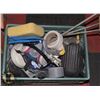 Image 1 : CRATE OF DRYWALL AND PAINTING TOOLS