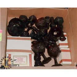 17PC AVON CAPE CODE DISHWARE INCL GOBLETS, BOWLS,