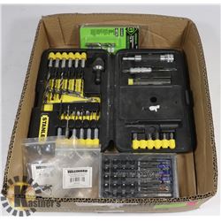 BOX W/STANLEY BIT SET, MASTERCRAFT BIT