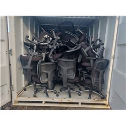 8X16 STORAGE UNIT FULL OF OFFICE CHAIRS