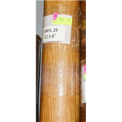 29) 12' X 8' 7" ROLL OF VINYL