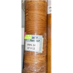 34) 15' 3" X 12' ROLL OF VINYL