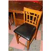 Image 2 : DINING TABLE WITH LEAF (60"X42"X36") AND 4 CHAIRS.