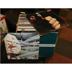 BOX OF ROCK AND POP RECORDS ON CHOICE