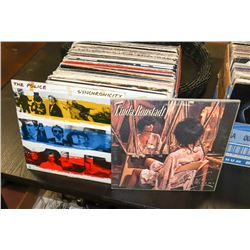 BOX OF ROCK AND POP RECORDS ON CHOICE