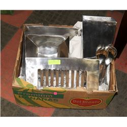 LOT OF NEW SILVER TONED SHOW HOME DECOR PIECES.