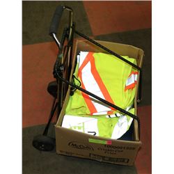 COMPACT FOLDABLE LUGGAGE CART WITH BOX OF 3
