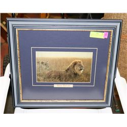 ROBERT BATEMAN LION PICTURE PRINT