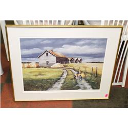 FRAMED MATTED G.HEALY LTD ED SIGNED PRINT 612/1500