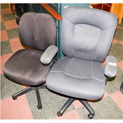 2 HYDRAULIC LIFT OFFICE CHAIRS