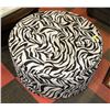 Image 1 : ZEBRA PATTERN OTTOMAN IN BOX