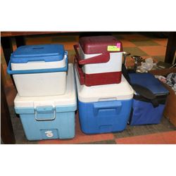 LOT OF ASSORTED COOLERS