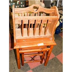 PAIR OF NESTING TABLES SOLD WITH OAK