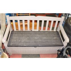 KETER PATIO BENCH WITH STORAGE