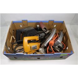 LOT OF VARIOUS CORDED POWER TOOLS INCL SANDER,