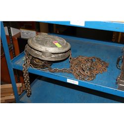 VINTAGE CYCLONE 1/2 TON CHAIN HOIST