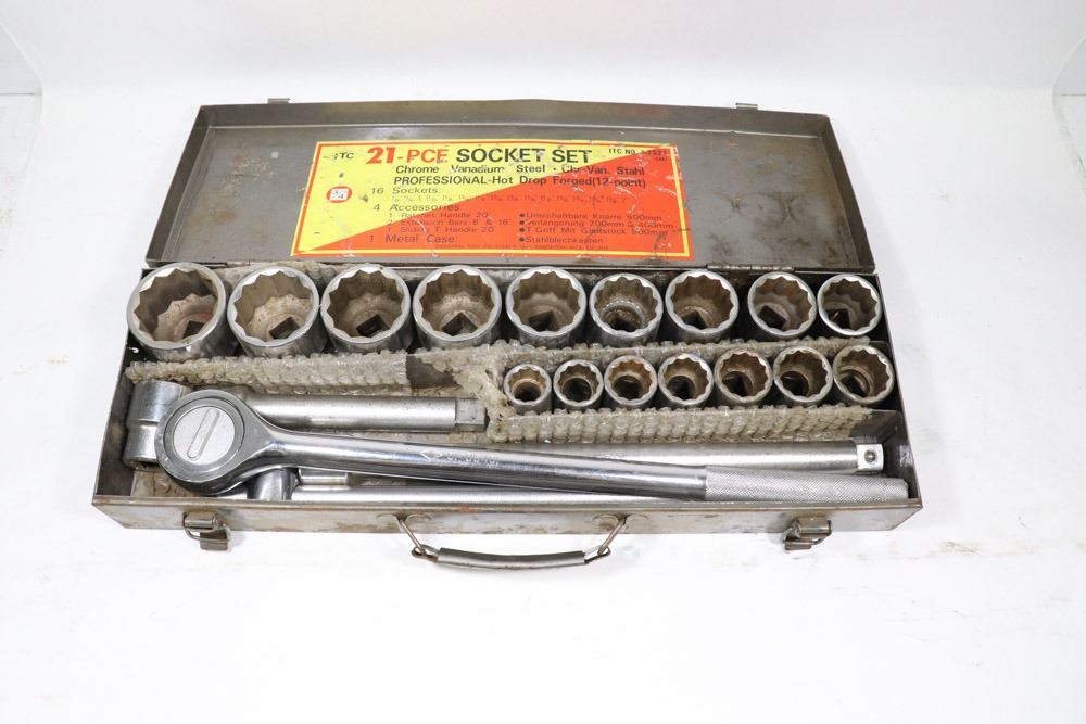 LARGE HEAVY DUTY 21 PC SOCKET SET