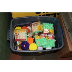 TOTE OF HAIR COLOUR , RELAXER, CURLERS AND MORE