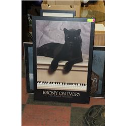 EBONY ON IVORY BY RON KIMBALL WALL PLAQUE