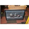 Image 1 : FRAMED POTTERY PICTURE AS IS