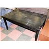 Image 1 : BLACK WOOD TONE KITCHEN TABLE AS IS