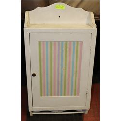 VINTAGE MEDICINE CABINET & TOWEL RACK.