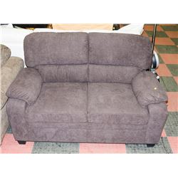 NEW GREY/BROWN FABRIC 58" LOVESEAT
