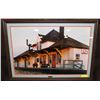 Image 1 : FORT SASK CN RAILWAY STATION PHOTO FRAMED & MATTED