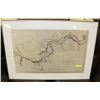 Image 1 : FRAMED MAP "PLAN OF EDMONTON NWT 1883" DEPT OF