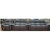 Image 1 : NEW BROWN LEATHERETTE 3PC 86" SOFA, 63" LOVESEAT