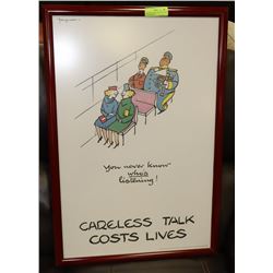 FRAMED POSTER SIGNED BY ARTIST FROM IMPERIAL