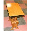 Image 1 : WOOD MAGAZINE RACK END TABLE