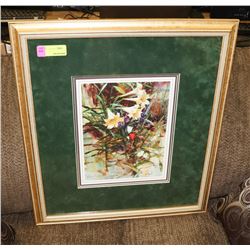 GOLD TONE FRAMED PRINT BY RICHARD SCHMID