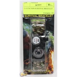 21 FUNCTION SURVIVAL BRACELET