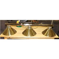 BRASS POOL TABLE LIGHT