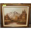 Image 1 : FRAMED, SIGNED OIL ON CANVAS MOUNTAIN SCENE