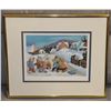 Image 1 : FRAMED, SIGNED PRINT BY P.T. PAQUIN "L'AUTOBUS