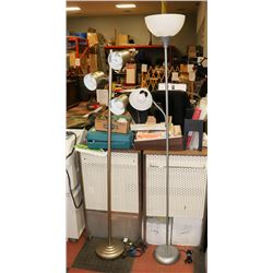 LOT OF 2 ASSORTED FLOOR LAMPS