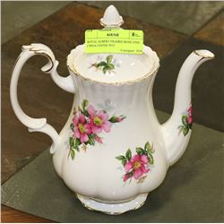 ROYAL ALBERT PRAIRIE ROSE FINE CHINA COFFEE POT
