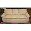Image 3 : NEW BEIGE MICROFIBRE 82" SOFA WITH 59" LOVE SEAT.