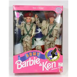 ARMY BARBIE AND KEN DELUXE SET