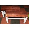 Image 1 : LOT OF 2 FARM STYLE BENCHES 15"X38"X20".