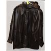 Image 1 : WOMENS LINED LEATHER JACKET WITH HOOD