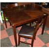 Image 1 : BROWN WOOD PUB-STYLE DINING TABLE