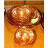 Image 1 : 5 PIECE LUSTERWARE GOLD SALAD BOWL SET.