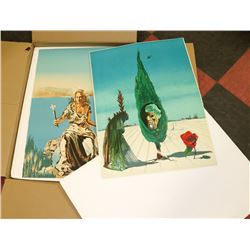 2 PRINTS-WOMAN, ROSE