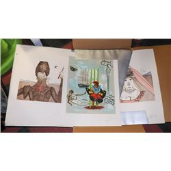 3 PRINTS IN A FOLDER