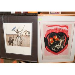 2 PRINTS IN FRAMES