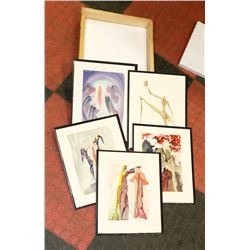 5 SMALL PRINTS IN BOX