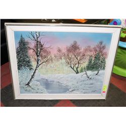 HEPBURN PAINTING WINTER RIVER